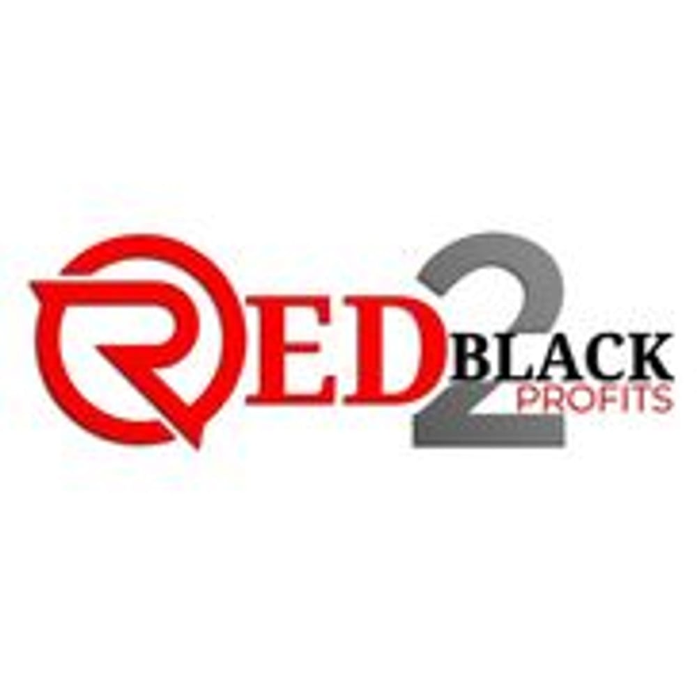 The Red Black Profits logo features a stylized 'Q' and the number '2' in red, with 'BLACK' and 'PROFIT' below.